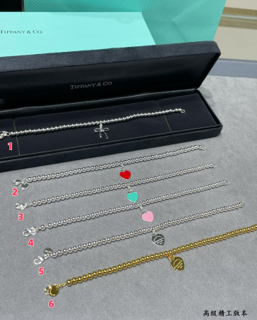 Tiffany & Co. Beads & Hearts Bracelet Ag925