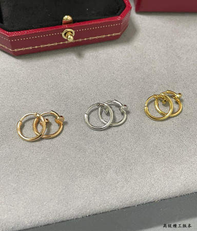 Cartier Mini smooth nail hoop Earrings