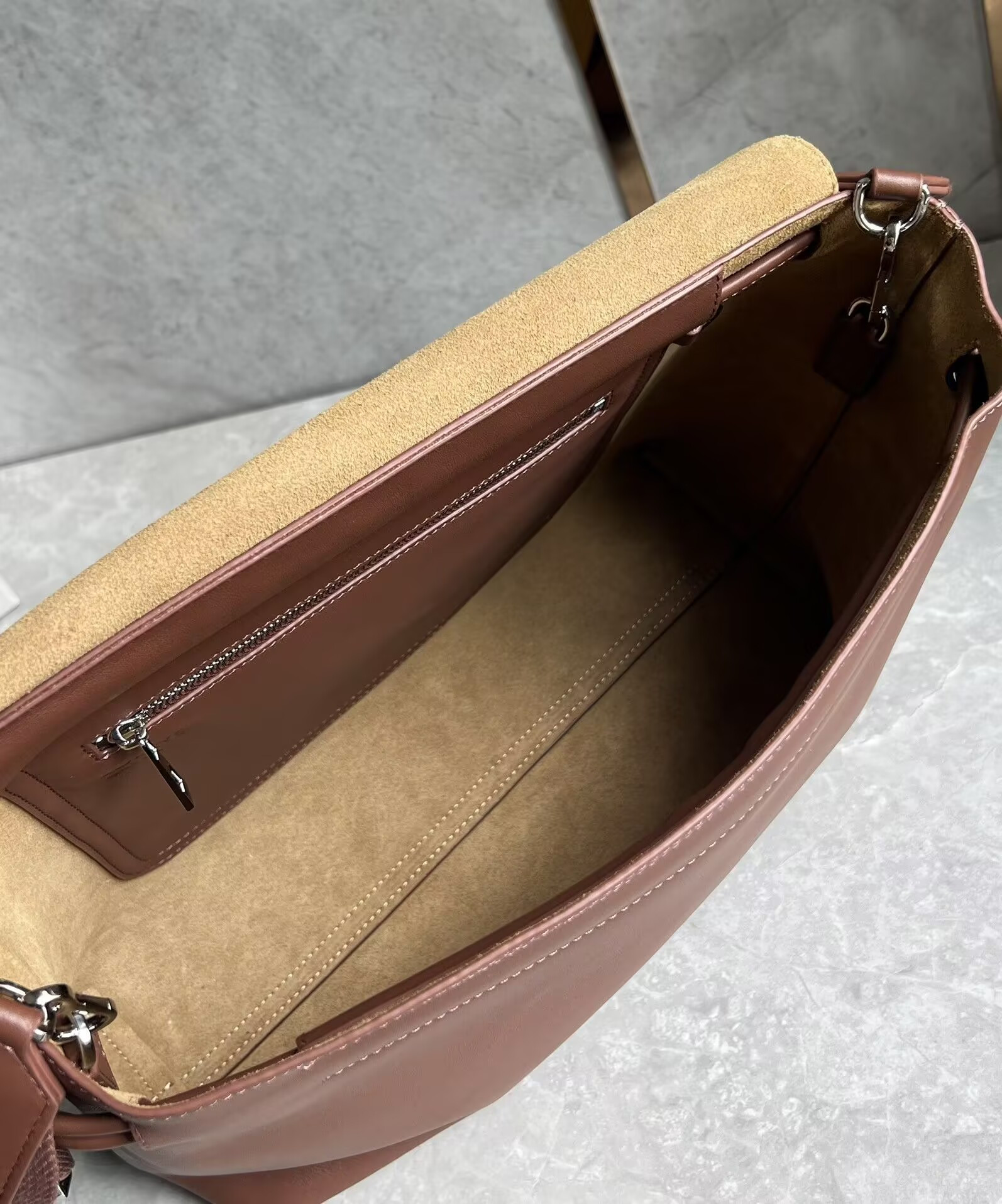 Loewe Flamenco satchel in shiny supple calfskin 34x12x24cm