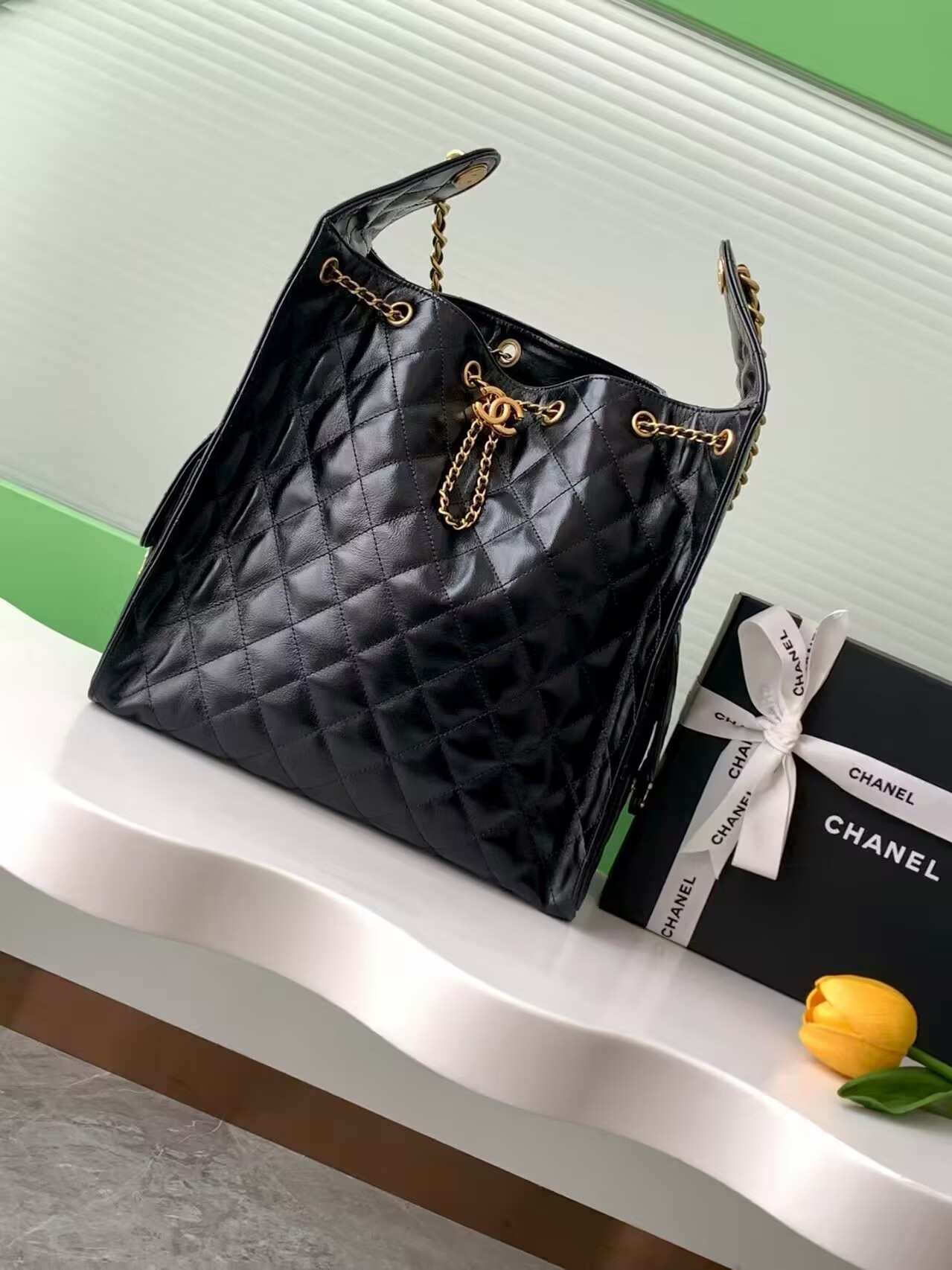 CHANEL 25C Bucket BAG  40x30x15cm