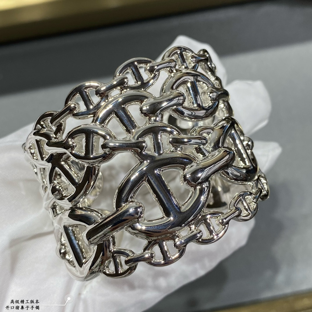 Hermes Open pig nose Bracelet