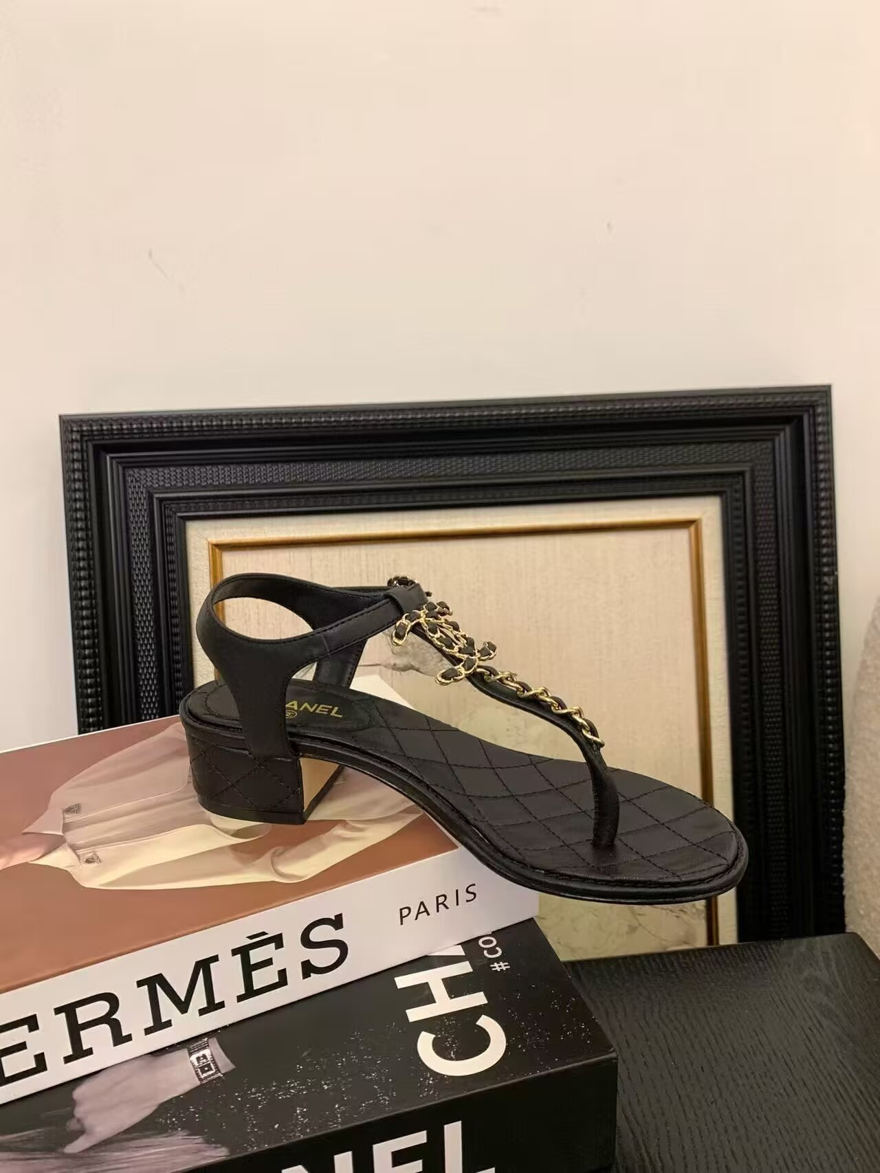 UA Chanel Thong Sandals