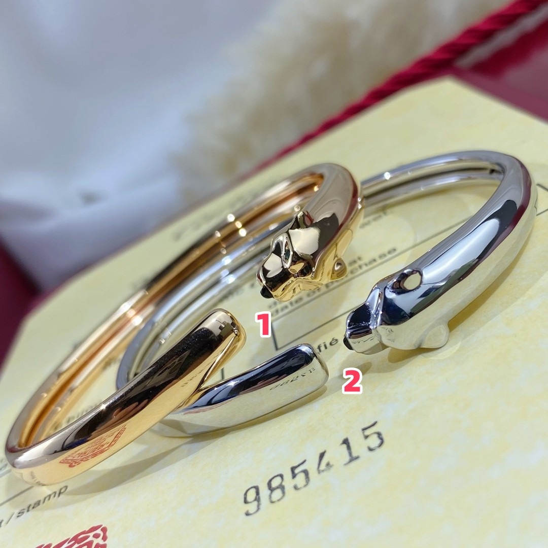 Cartier Slim Polished Leopard Bracelet  16-17