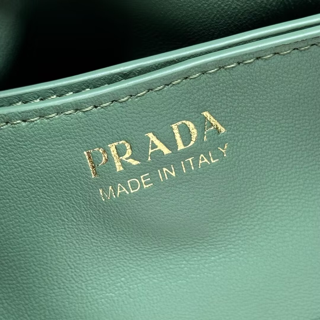 Prada Slouchy Lambskin Leather Shoulder Bag 25x18.5x11.5cm