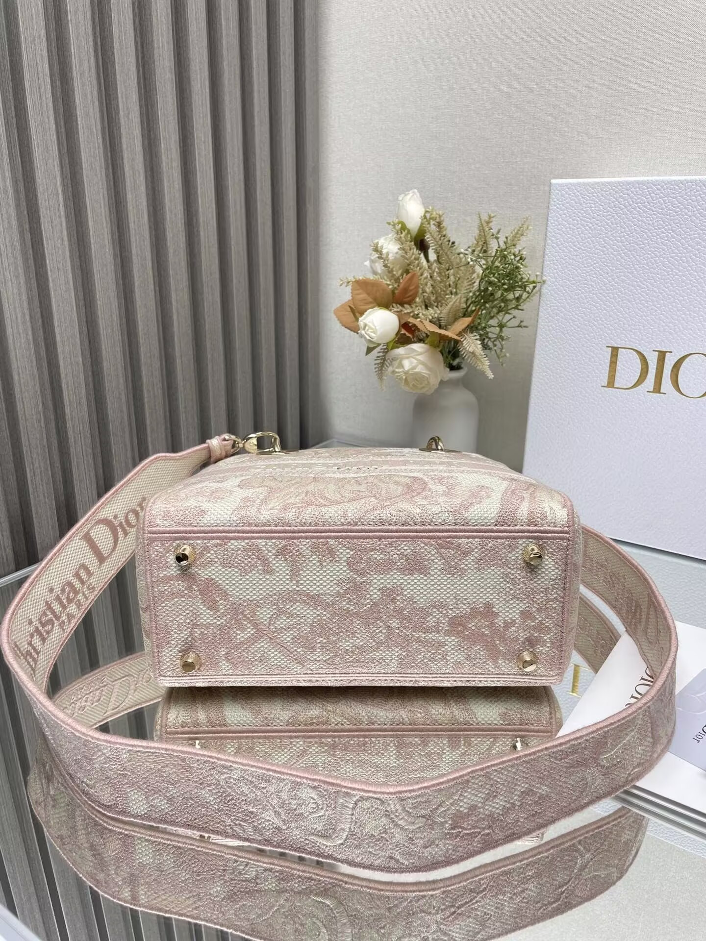 Dioriviera Medium Dior Lady D-Lite Bag 24x20x11cm