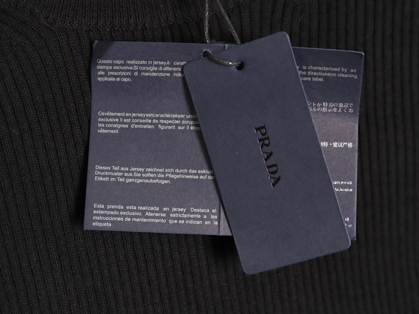 Prada 22FW High Collar Base Knitting Sweaters