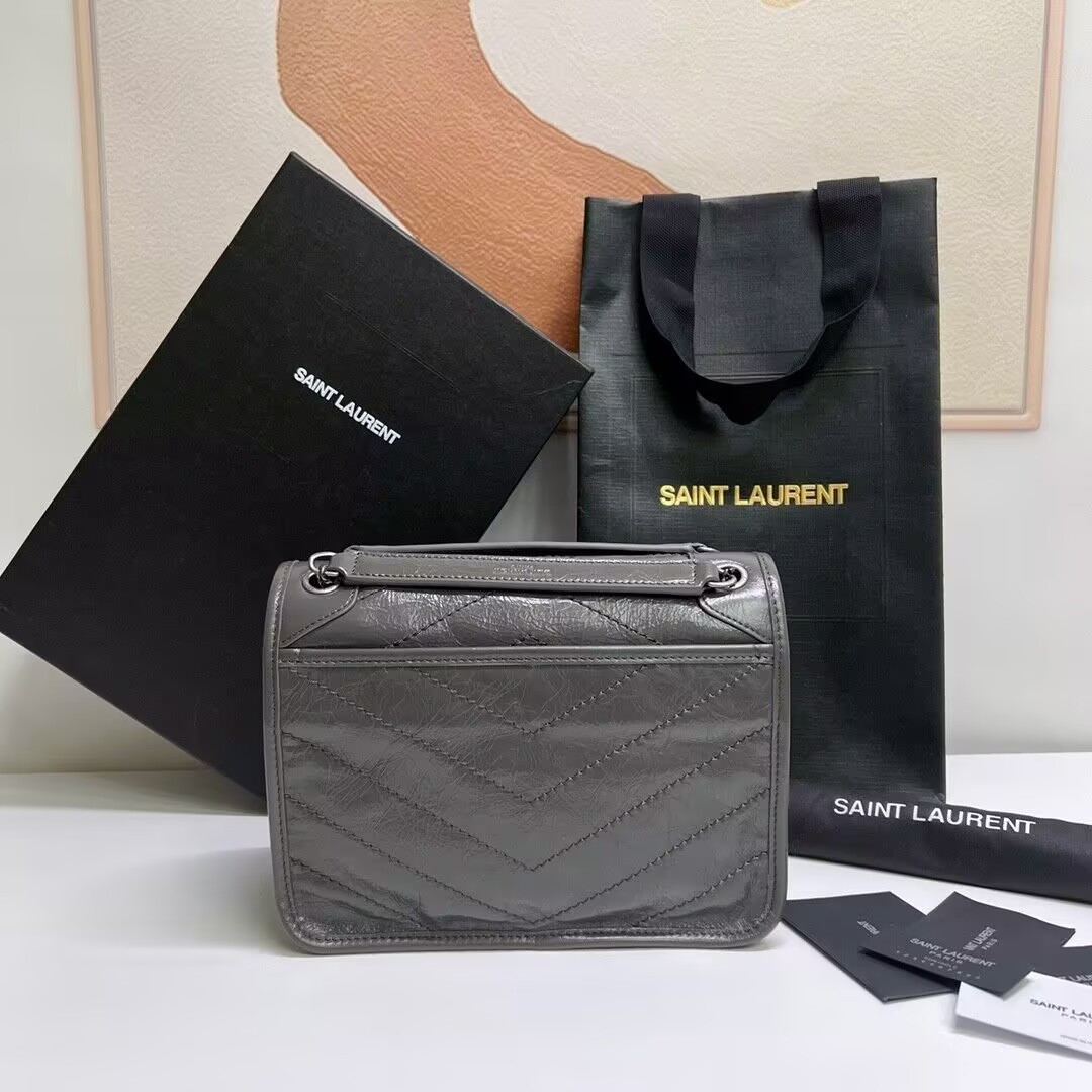 YSL NIKI BABY IN VINTAGE LEATHER 21x16x7.5cm