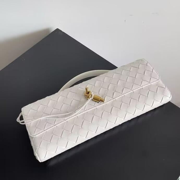 BOTTEGA VENETA Long Clutch Andiamo With Handle Fondant 31x13x3cm