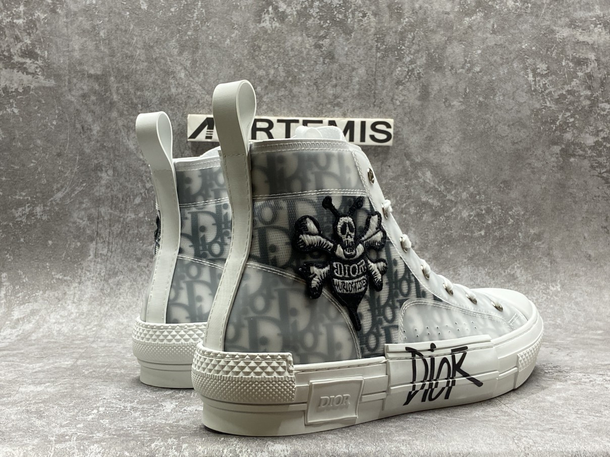 Dior And Shawn B23 High Top Bee Embroidery