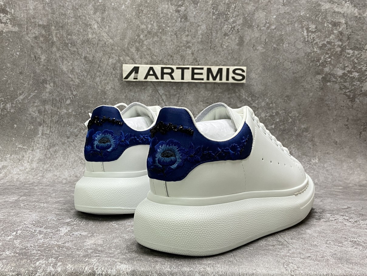 Alexander McQueen Oversized Embroidery Blue