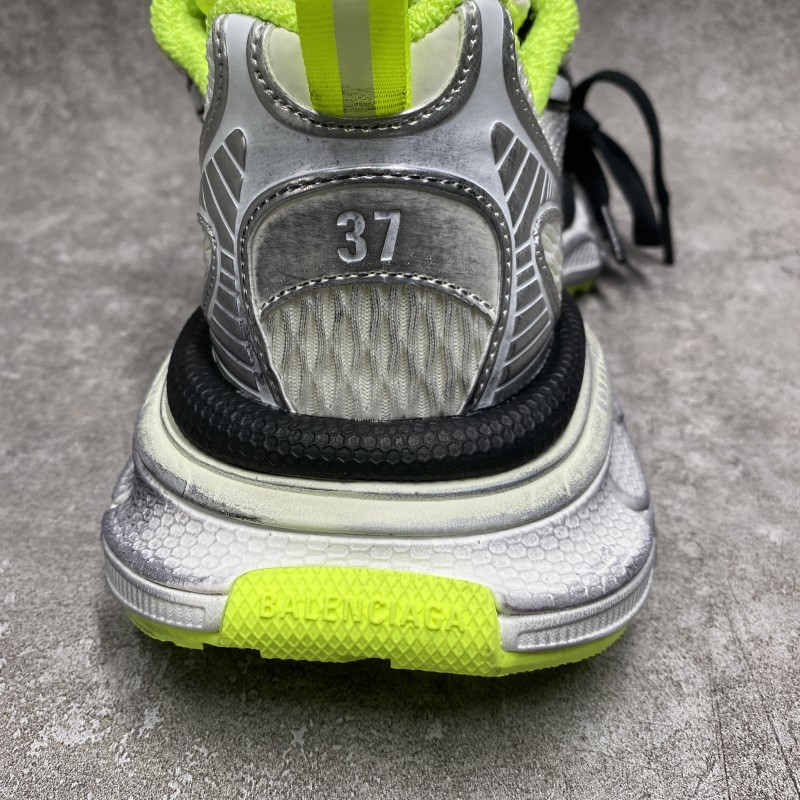 Balenciga  3xl Sneakers In Silver Green