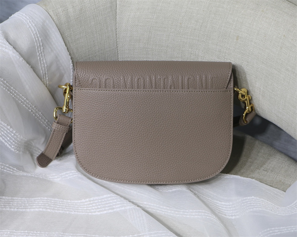 MEDIUM DIOR BOBBY BAG Grey Grained Calfskin