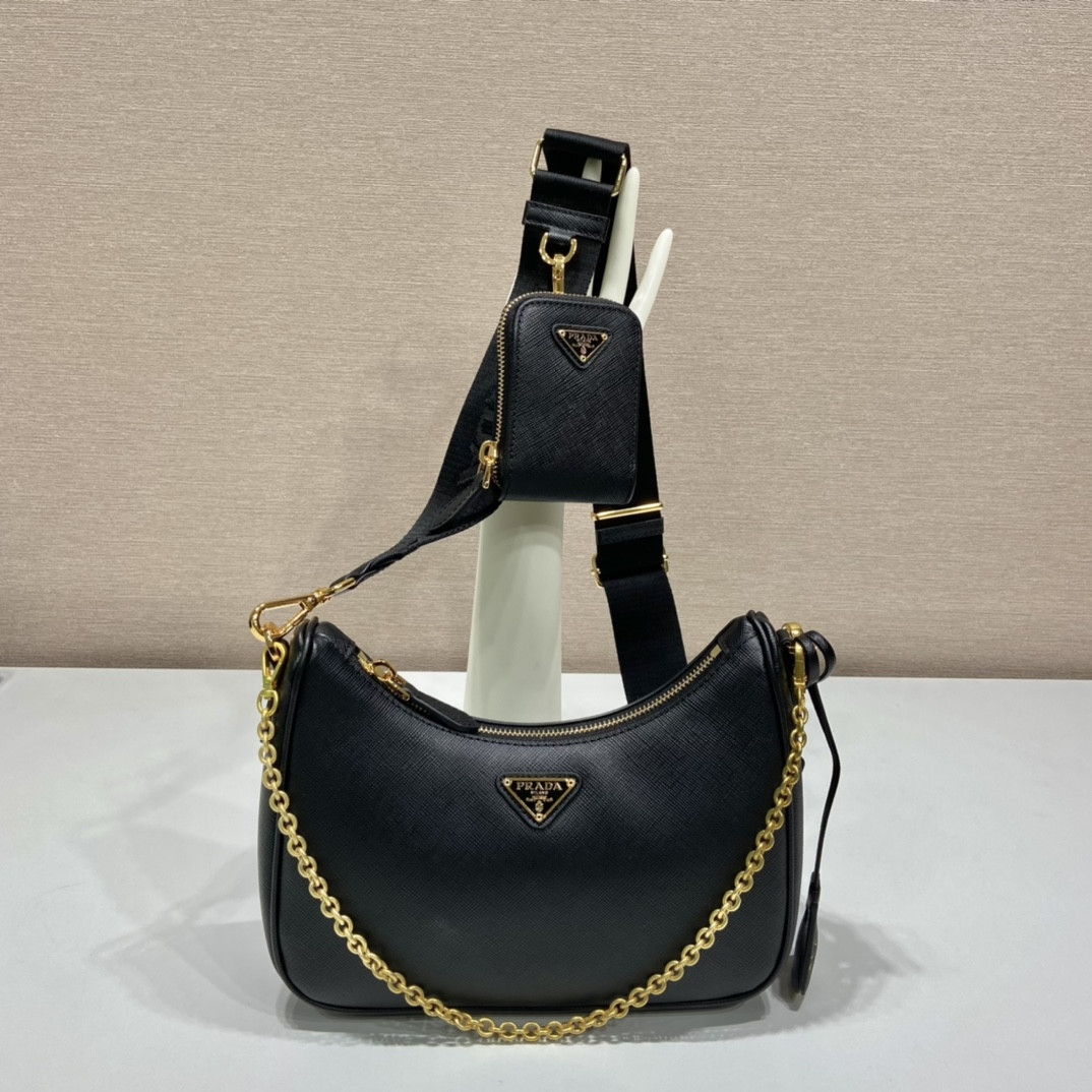 Prada Re-Edition 2005 Saffiano leather bag Black