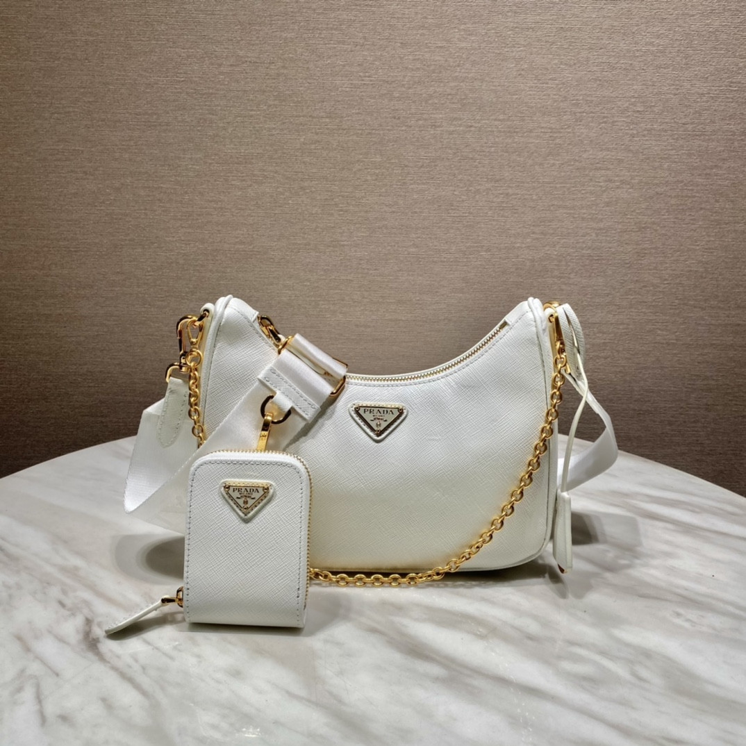 Prada Re-Edition 2005 Saffiano leather bag White