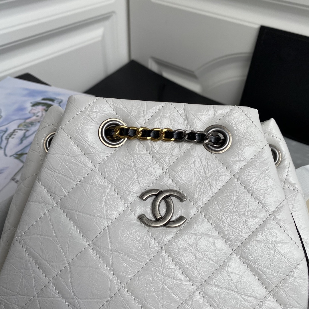 Chanel CC Gabrielle  WHITE 22 x 23 x 11cm
