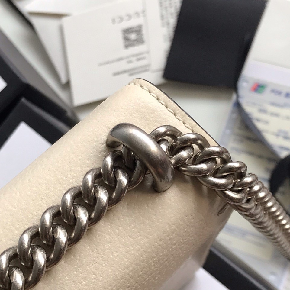 GUCCI DIONYSUS LEATHER MINI BAG 7.5"Wx6"Hx2"D