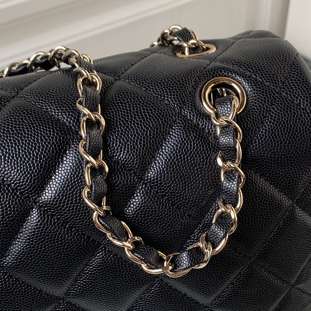 CHANEL CLASSIC FLAP BLACK 28x38x12cm