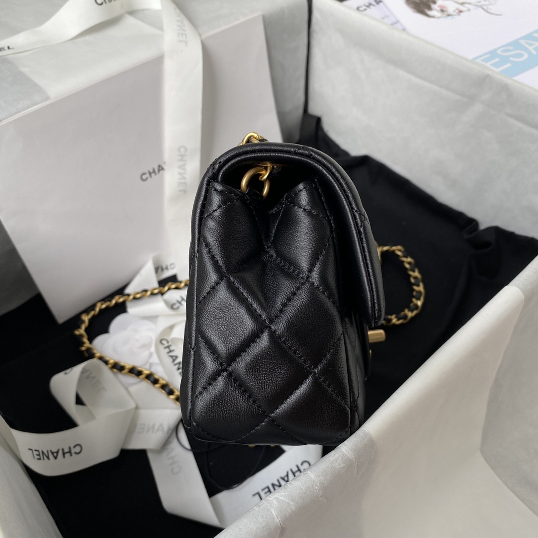 CHANEL MINI FLAP BAG 4.7 × 7.8 × 2.3 in