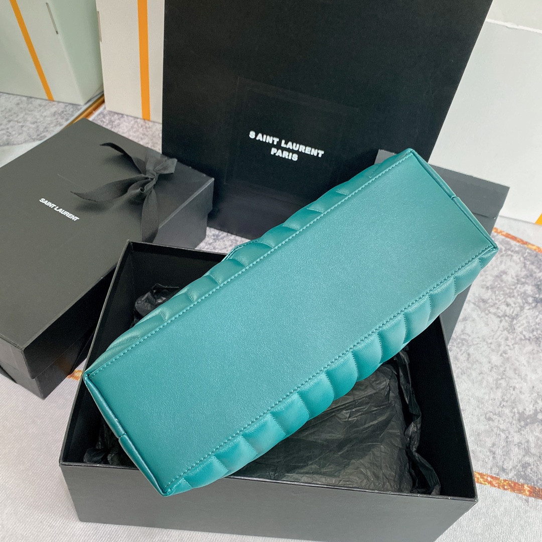 YSL LOULOU MEDIUM BAG IN Y-QUILTED LEATHER BAG 12.5 X 8.6 X 4.7 INCHES