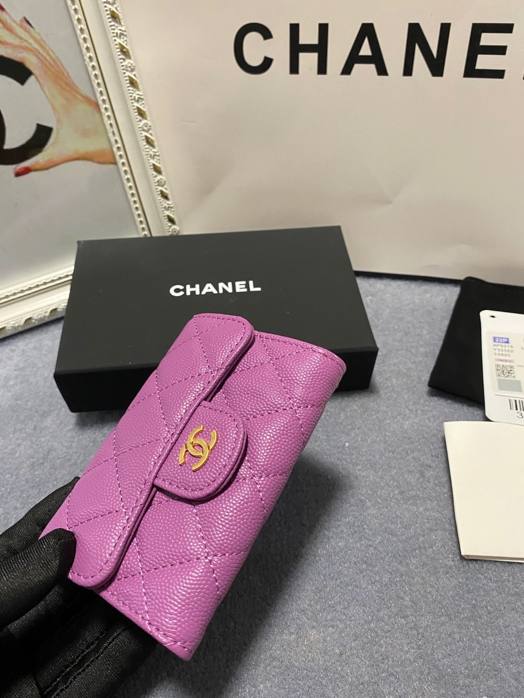 CHANEL CARD HOLDER 11.3 x 7.5 x 2.5 cm