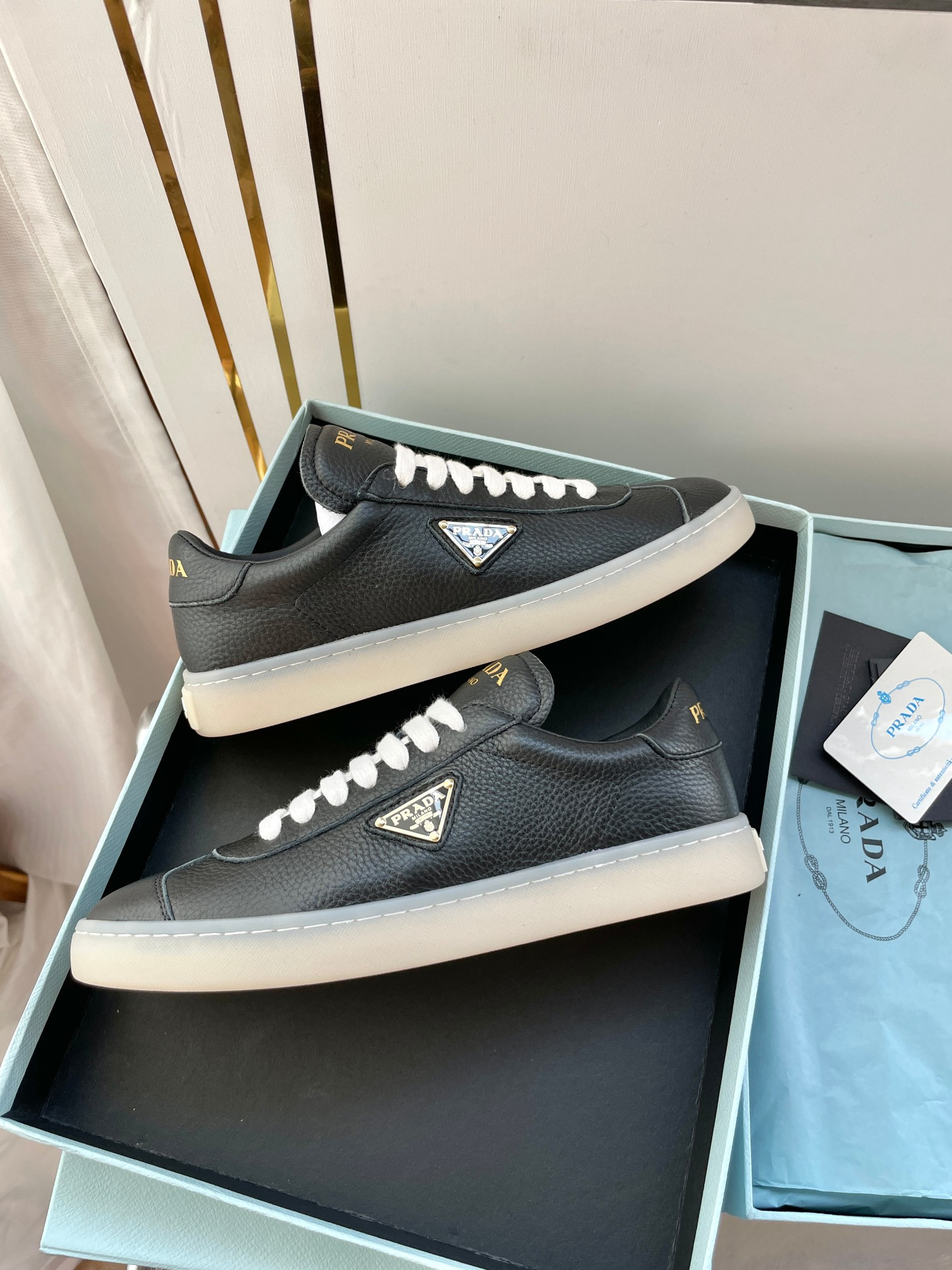 UA Prada Downtown nappa leather sneakers