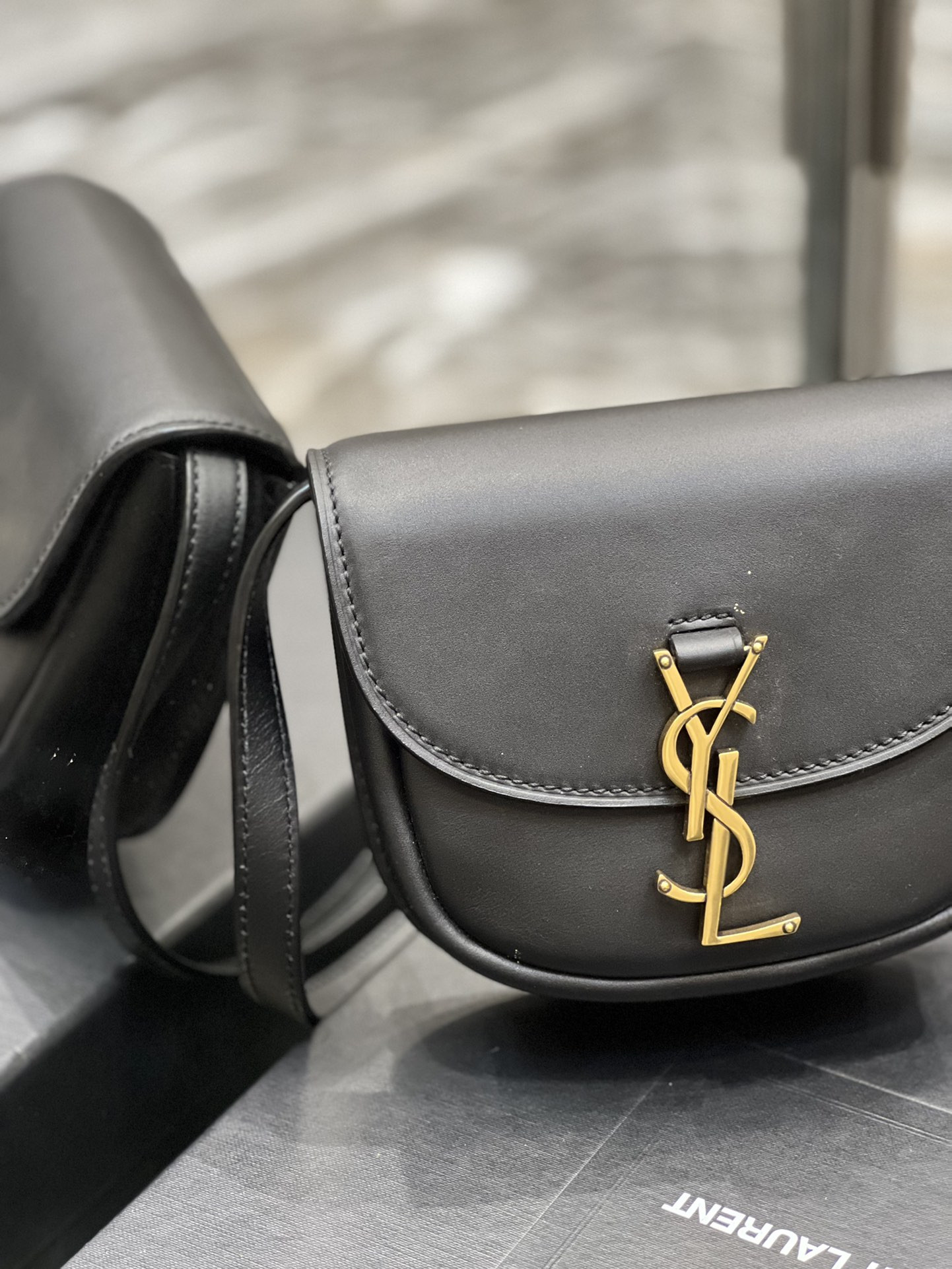 YSL KAIA SMALL SATCHEL IN SMOOTH LEATHER 15x14x4.5cm