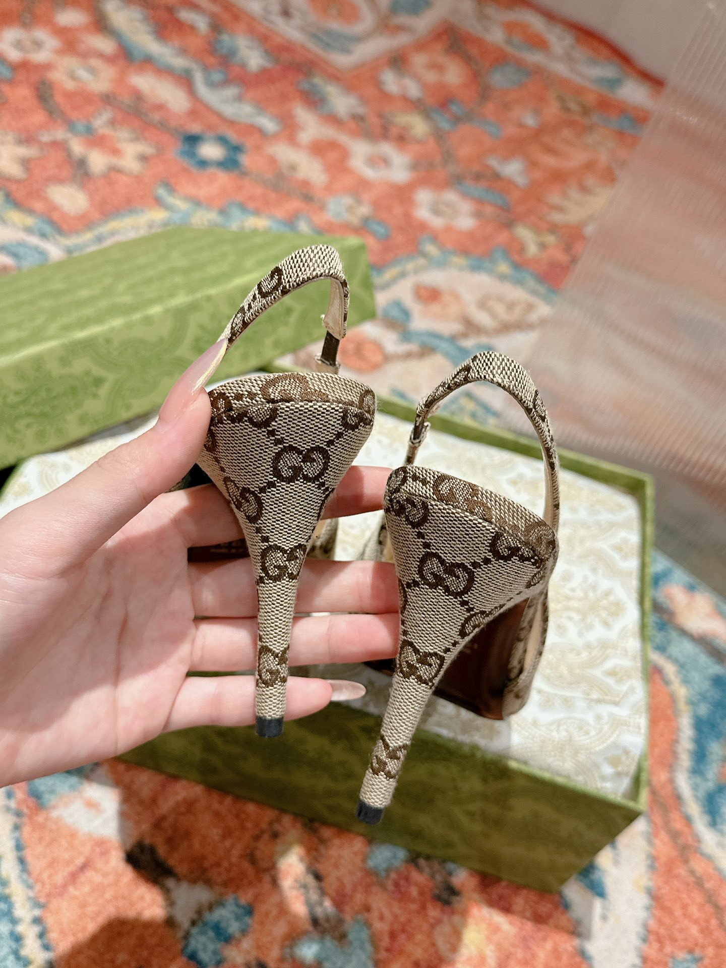 UA GUCCI HORSEBIT SLINGBACK PUMP HIGH HEEL