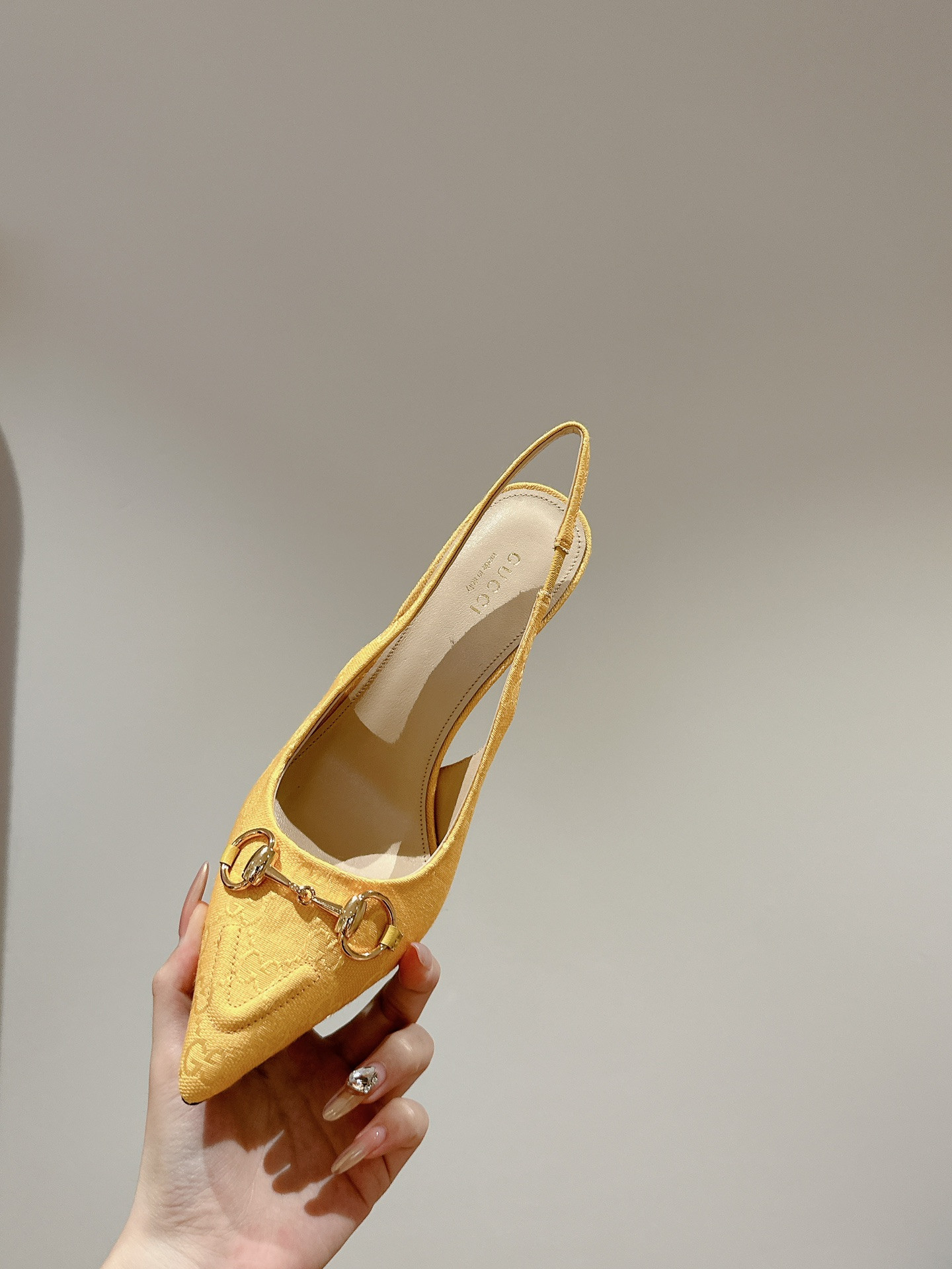 UA GUCCI HORSEBIT SLINGBACK PUMP HIGH HEEL