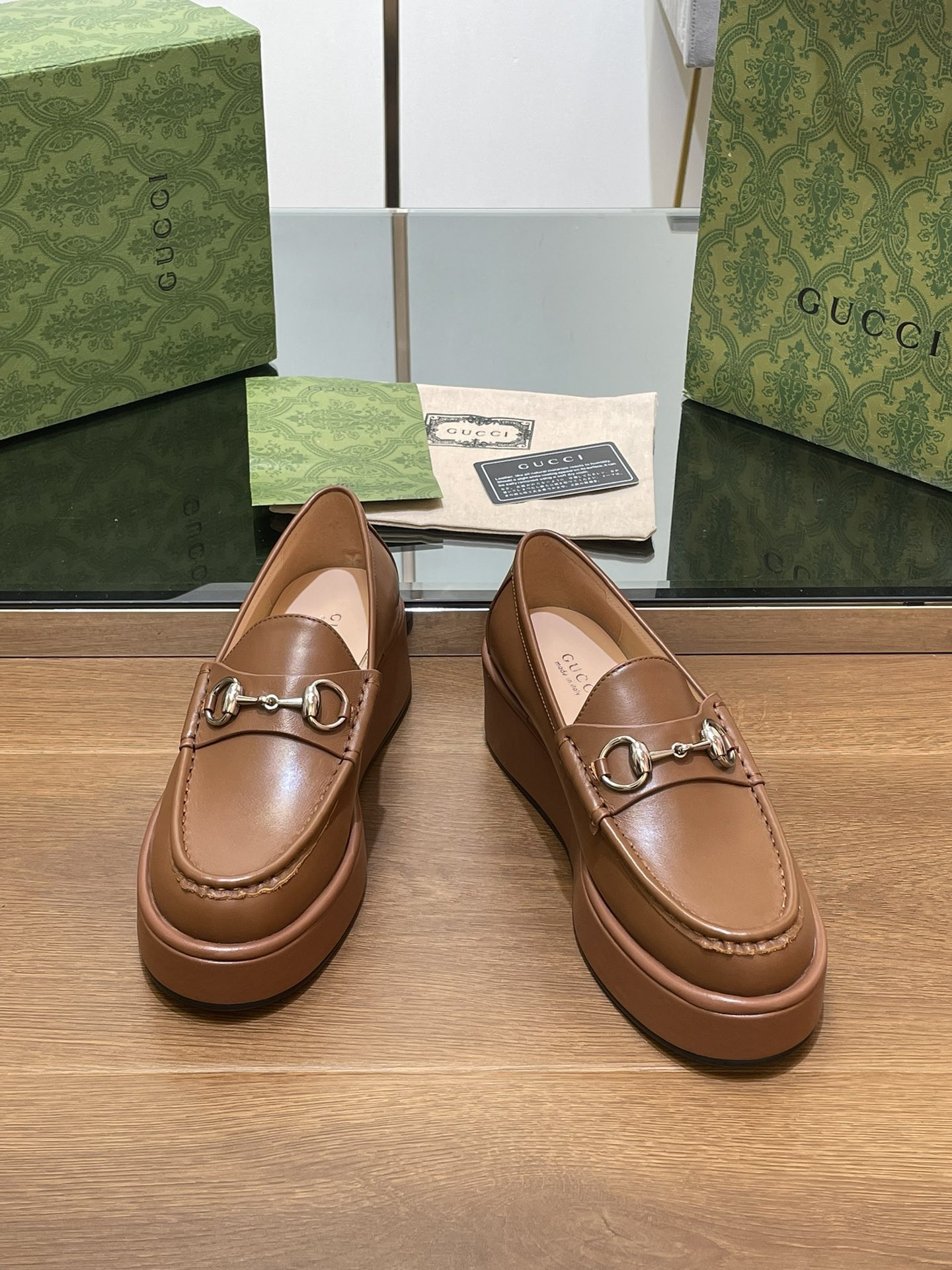 UA GUCCI HORSEBIT WEDGE LOAFER