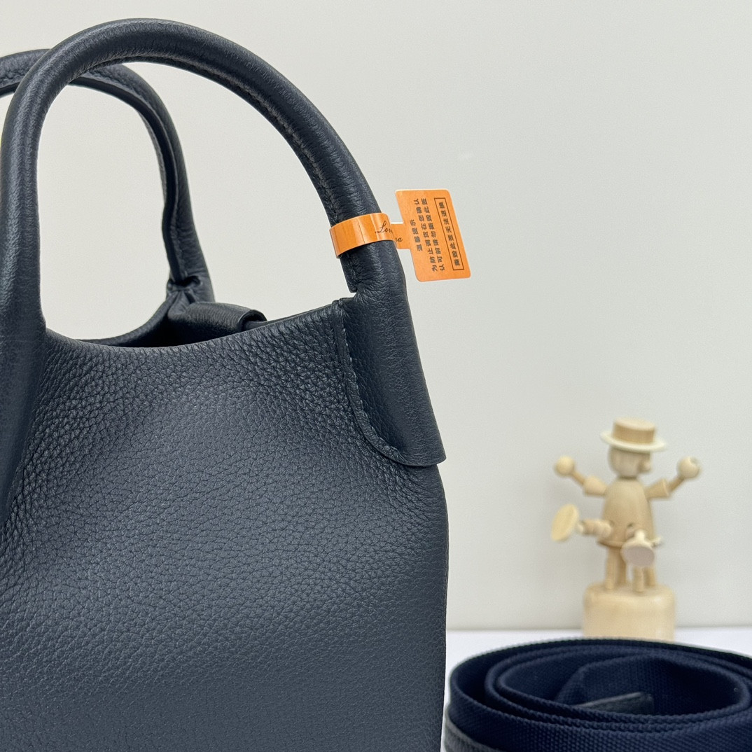 Loro Piana Micro Bale bag Grained Calfskin 23 x 16 x 14 cm