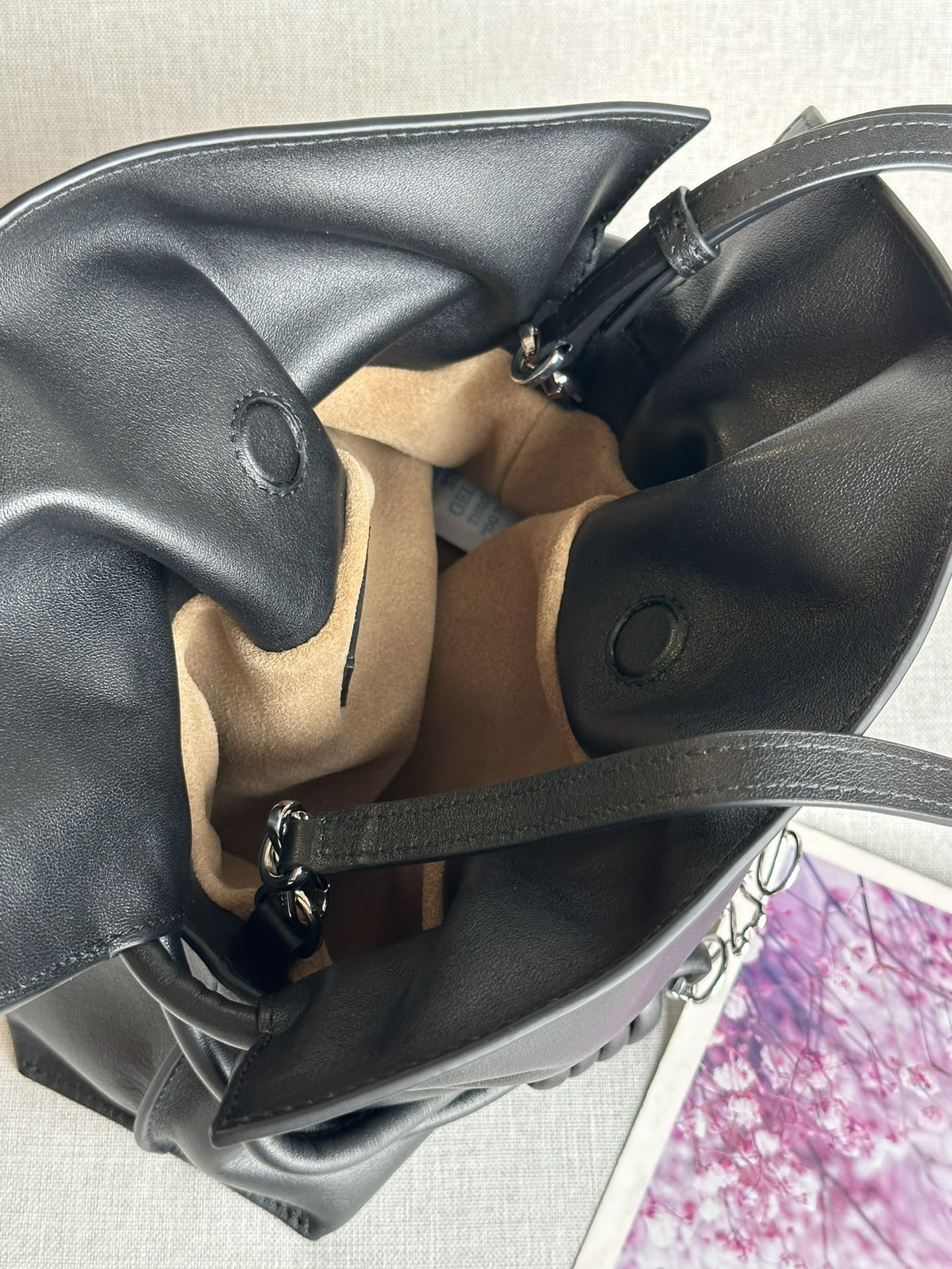 LOEWE Mini Flamenco clutch in nappa calfskin 23.9x9x18cm