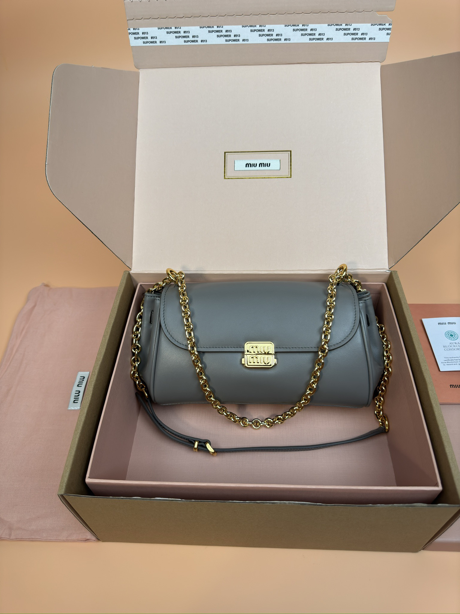 Miu Miu Leather shoulder bag 13.5x24x9cm
