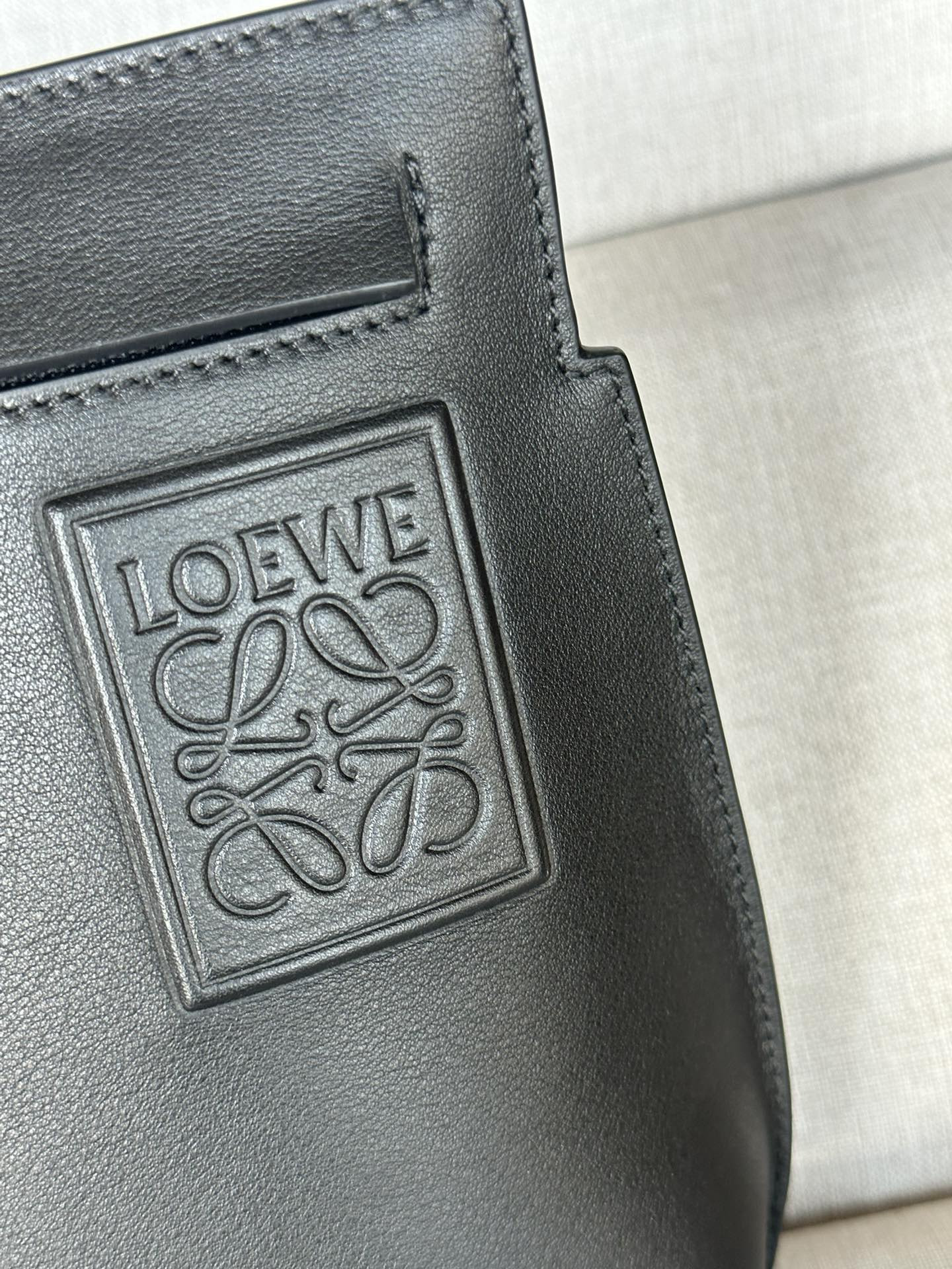 Loewe T Pouch in satin calfskin 29.5x6.5x20.5cm