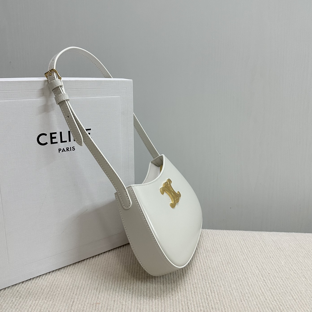 Celine MEDIUM TILLY BAG in shiny calfskin 22x13.5x4cm