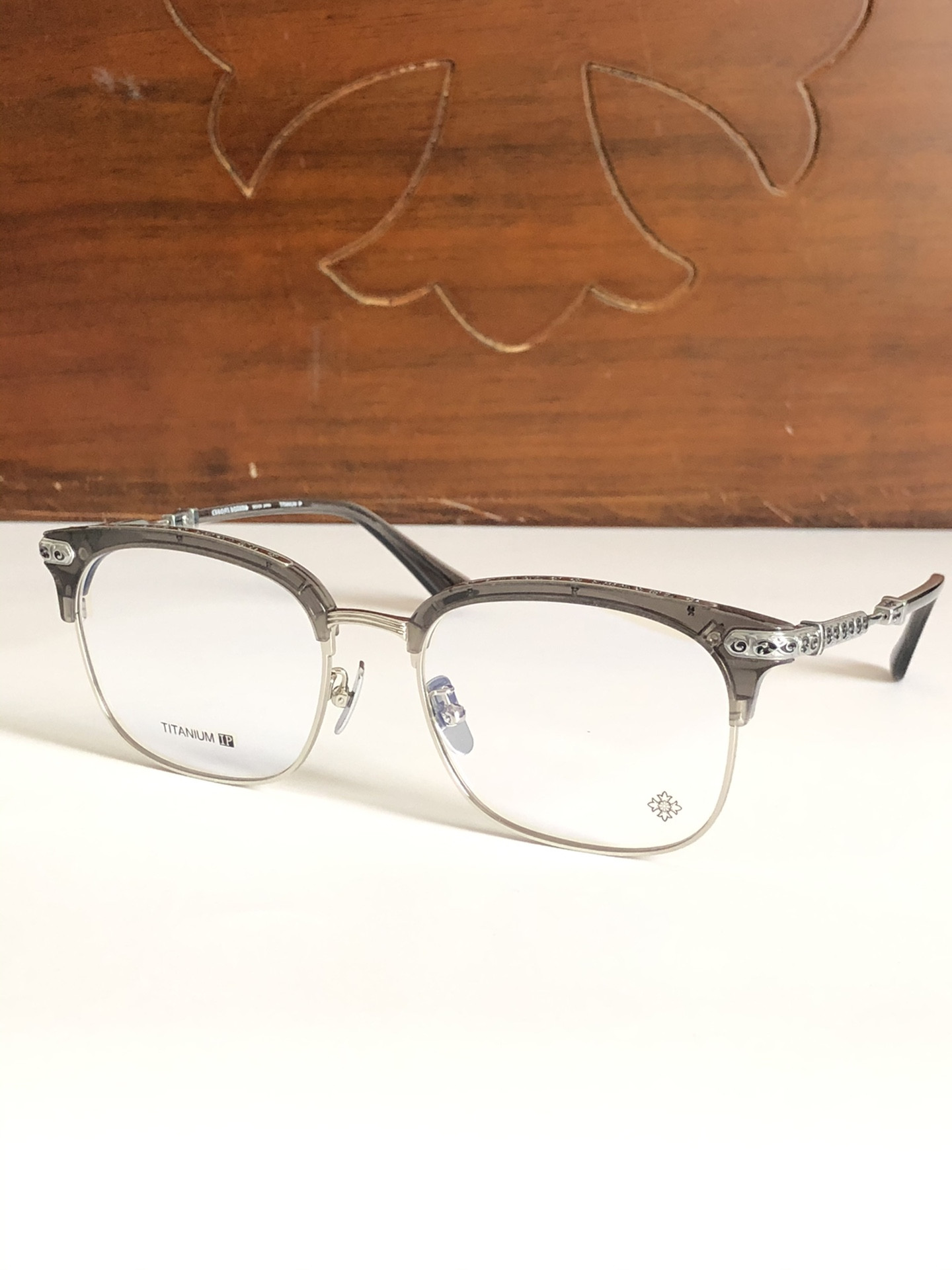 Chrome Hearts Glasses VERTICAL SMILE I 57-19-148