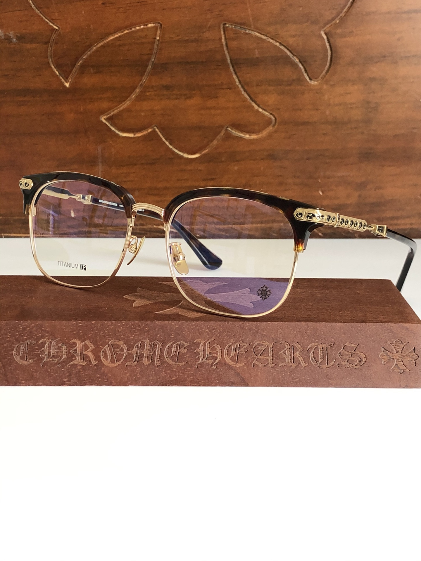 Chrome Hearts Glasses VERTICAL SMILE I 57-19-148