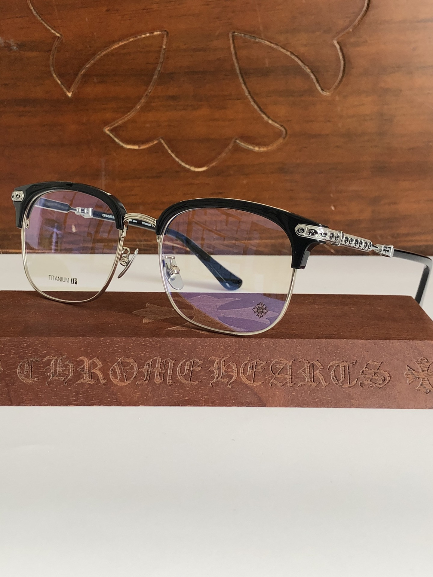 Chrome Hearts Glasses VERTICAL SMILE I 57-19-148