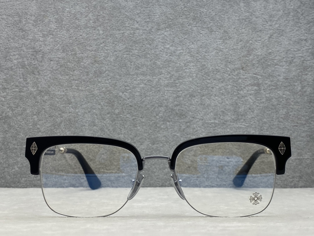 Chrome Hearts Glasses BKSS 53-19-143