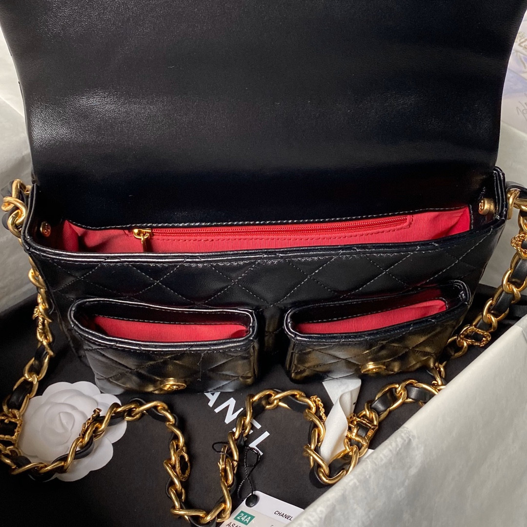 Chanel 24A Messenger Bag AS4993 14.5x24x6.5cm