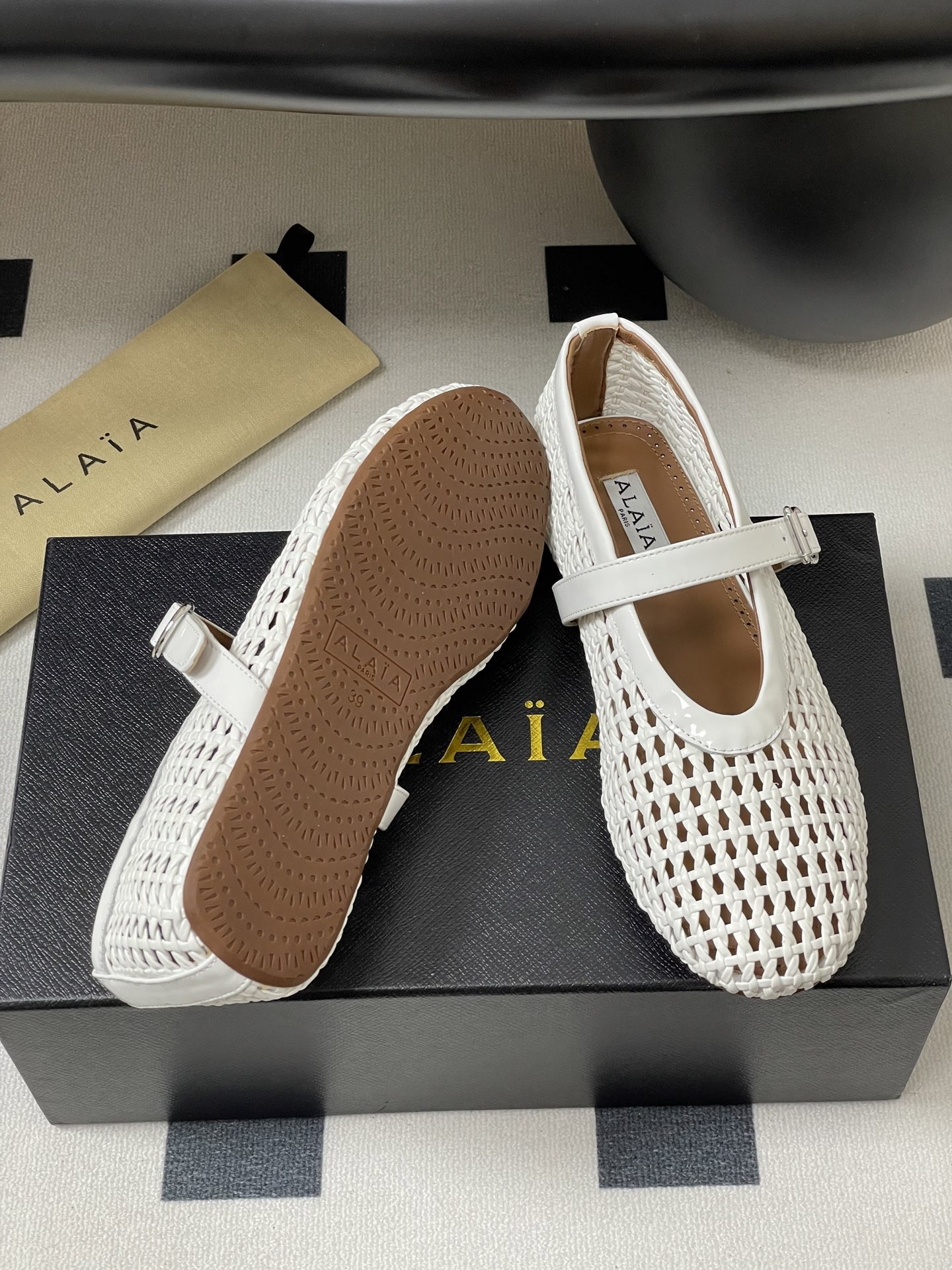 UA Alaïa BRAIDED BALLET FLATS(Customized Size 7-10 days production time)