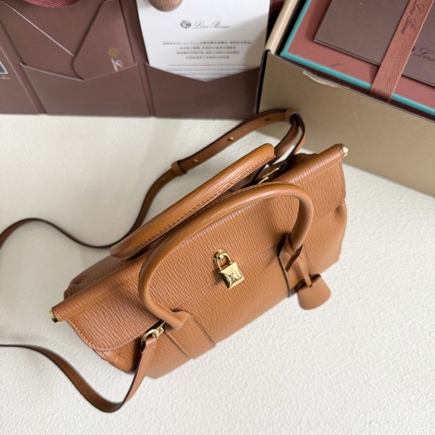 Loro Piana Loom L25 Calfskin 25x18x12.5cm