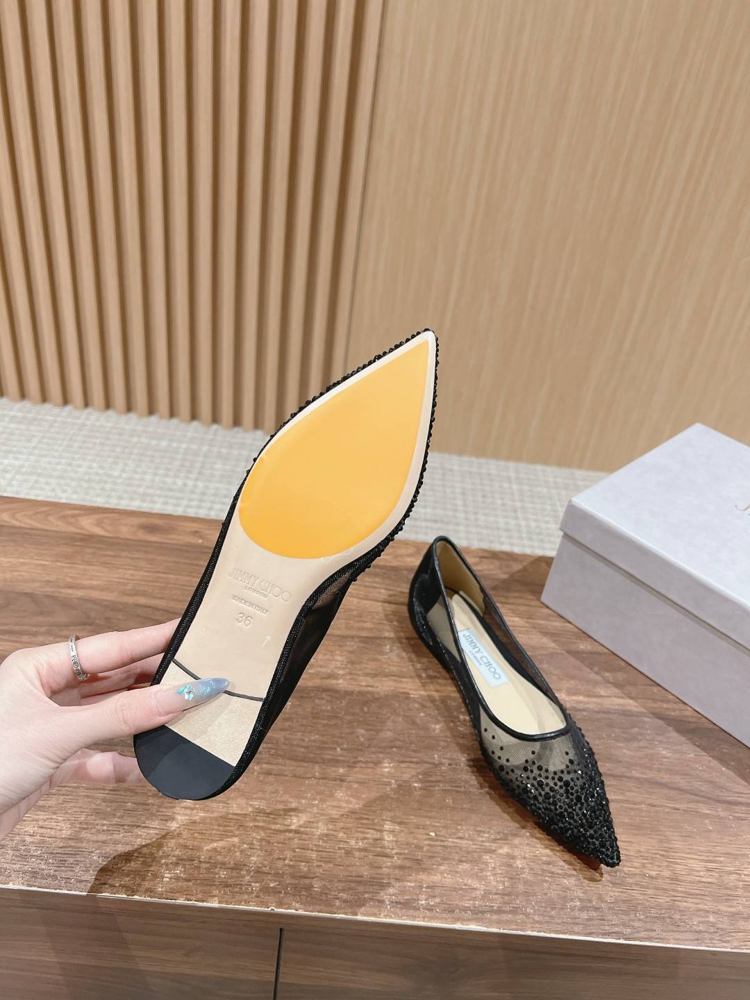UA Jimmy Choo Flat Shoes