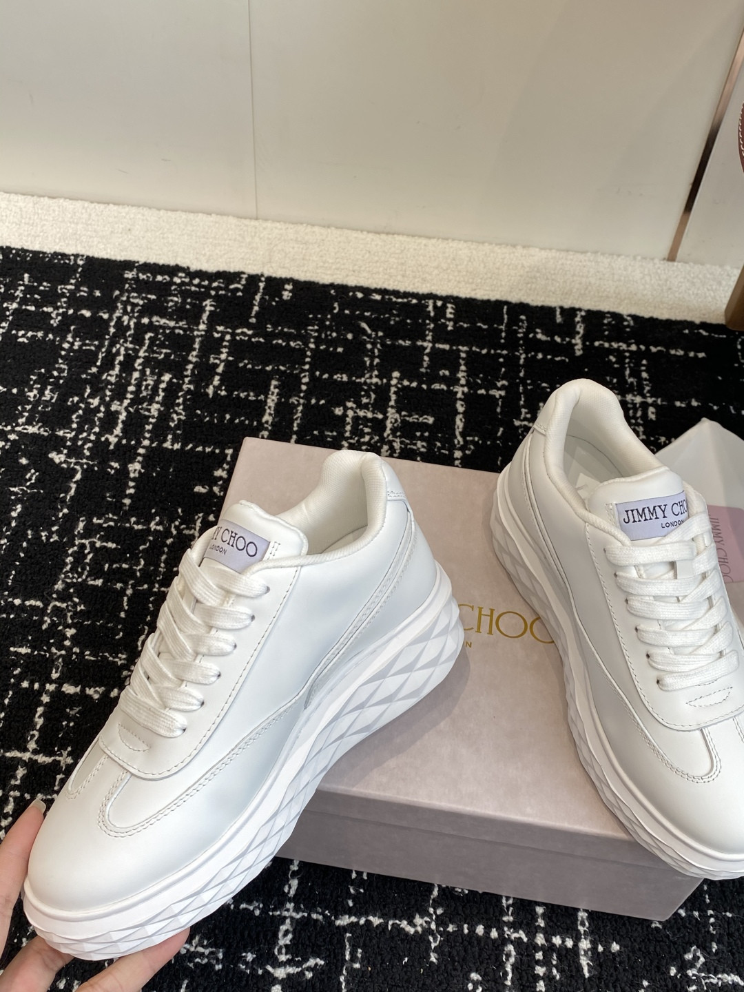 UA Jimmy Choo Diamond Light Maxi F Sneakers